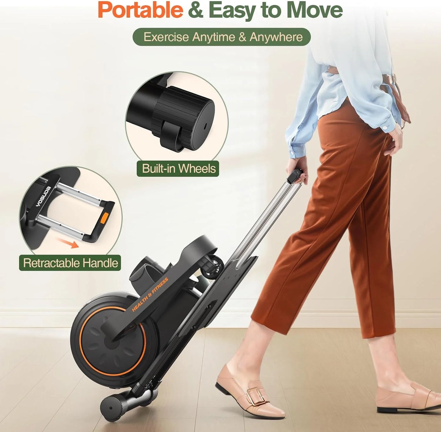 under Desk Ellipticals Electric, Elipse Leg Exerciser for Seniors Fully Assembled, Seated Pedal Exerciser with Remote Control & Non-Slip Pedals