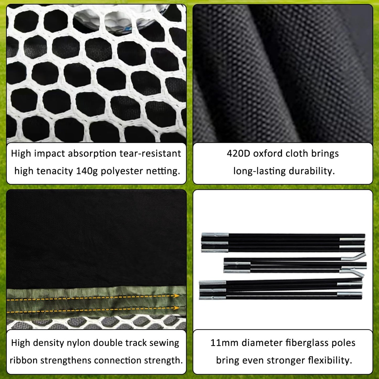 Golf Practice Net - Including Real Balls/Turf Mat/Tees/Hat/Target/Bag: Gift for Mens Golf Lovers - Indoor Outdoor Backyard Use
