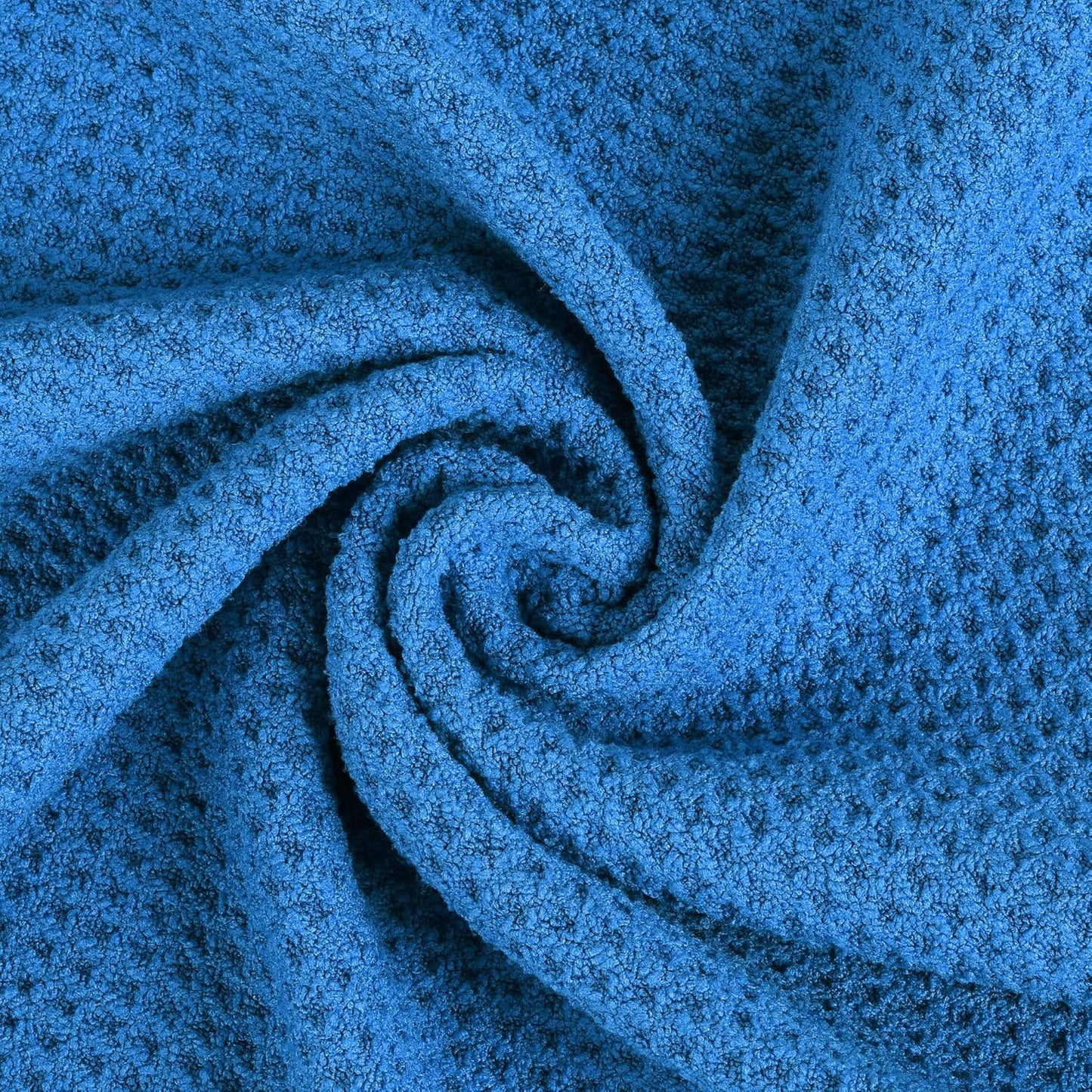Microfiber Golf Towel, 16" X 24", Waffle Pattern Design with Carabiner Clip, Super Absorbent, Tri-Fold Large Golf Ball Towels, Golf Bag Accessories for Men and Women, Golf Gift(Blue)