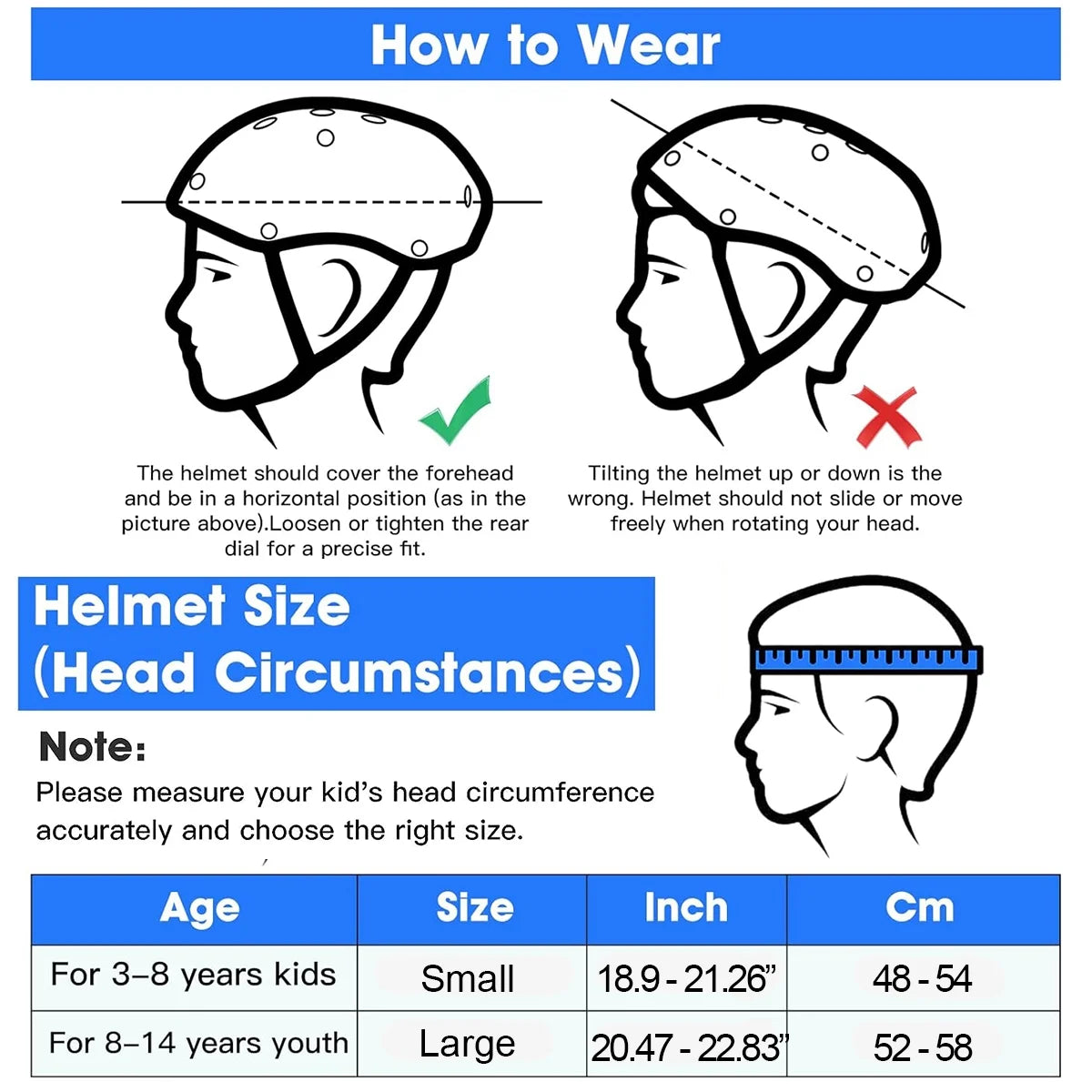 Kids Bike Helmet, Toddler Helmet for Ages 8-14 Boys Girls with Sports Protective Gear Set Knee Elbow Wrist Pads for Skateboard Cycling Scooter Rollerblading