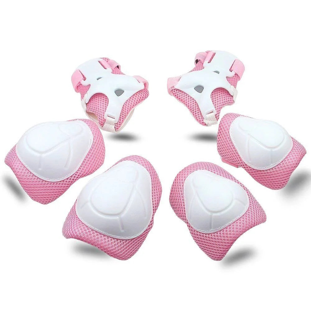 Kids Protective Gear Set Knee Pads for Kids 2-8 Years Toddler Knee and Elbow Pads with Wrist Guards 3 in 1 for Skating Cycling Bike Rollerblading Scooter