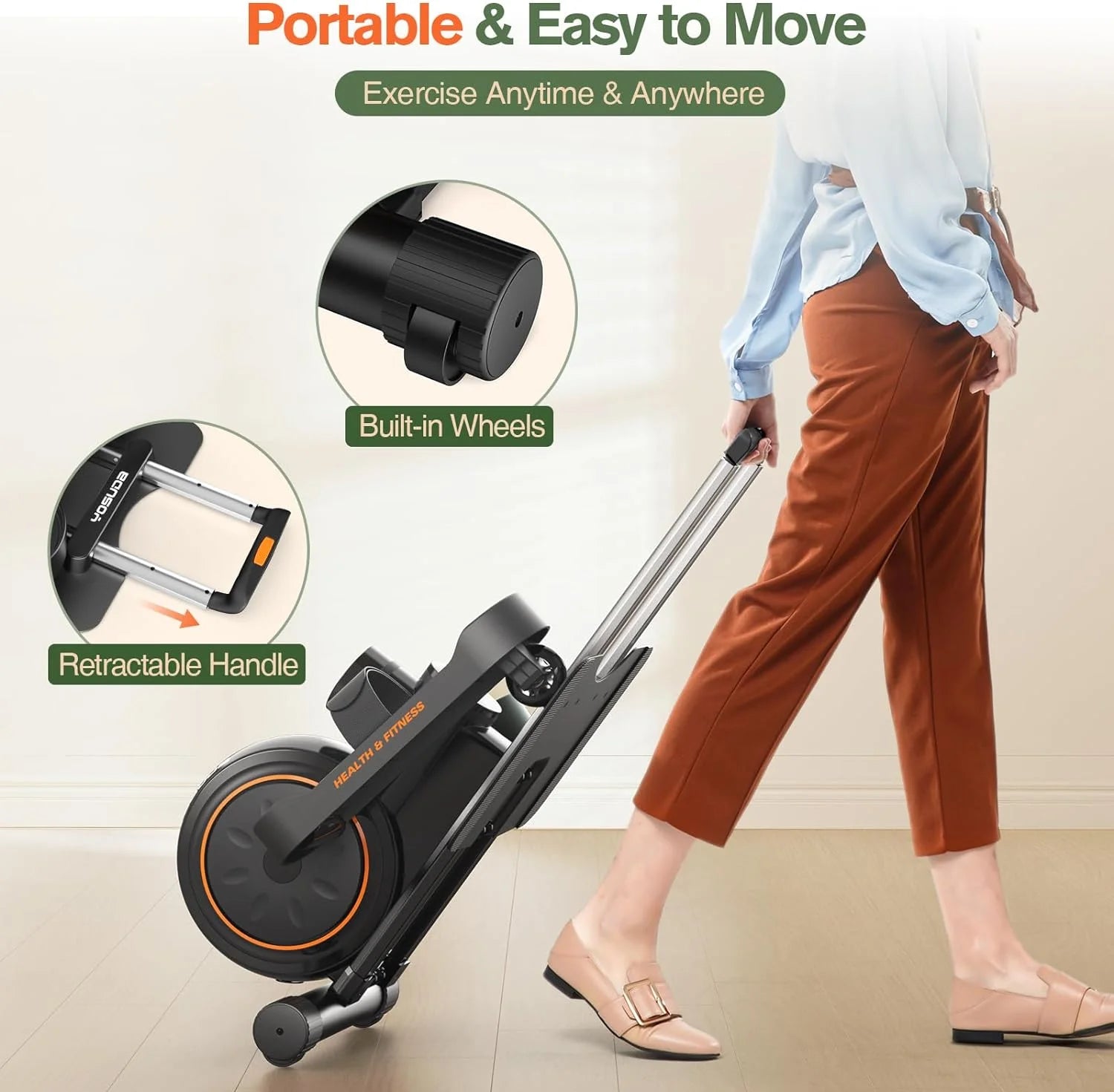 under Desk Ellipticals Electric, Elipse Leg Exerciser for Seniors Fully Assembled, Seated Pedal Exerciser with Remote Control & Non-Slip Pedals