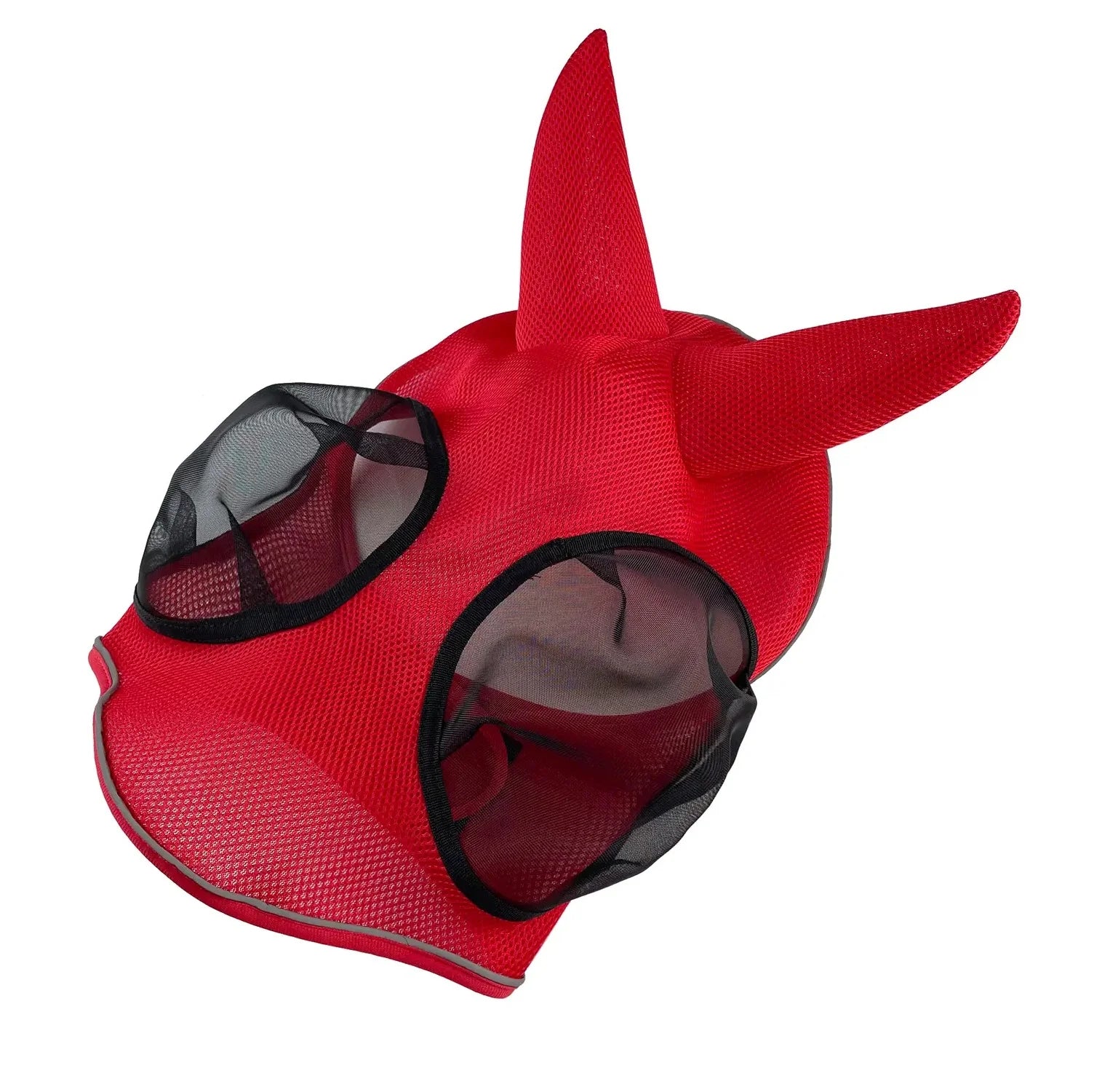 Breathable Mesh Horse Fly Mask with Dust - Proof & Reflective Strip Design