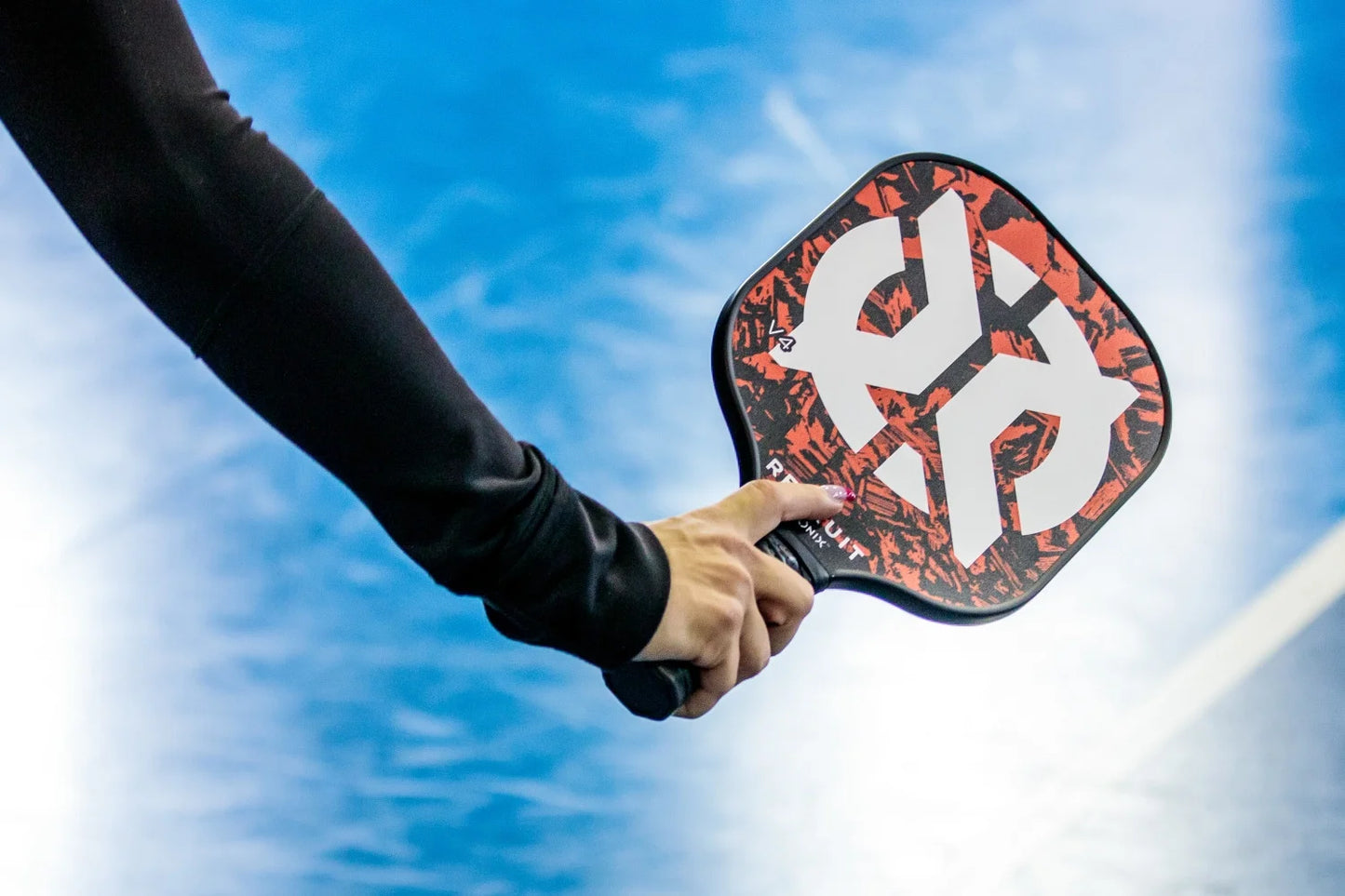 (3 Pack) Recruit by  Pickleball Polypropylene Core V4 Paddle for All Ages and Skill Levels, Orange/Black, 7.6 Oz, New