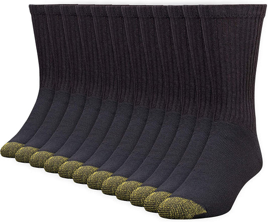 Mens 656S Cotton Crew Athletic Socks, Multipairs